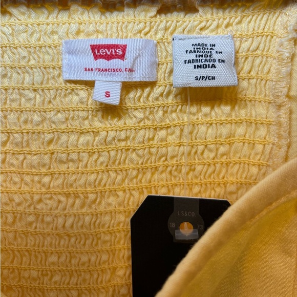 NWT Levi’s - Bohemian Festival Summer Lace Up Crop Top Short Sleeve 100% Cotton - Picture 7 of 10